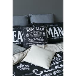 Постельное бельё евро «Этель» Real Man, ранфорс