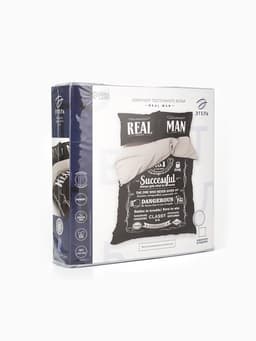 Постельное бельё евро «Этель» Real Man, ранфорс