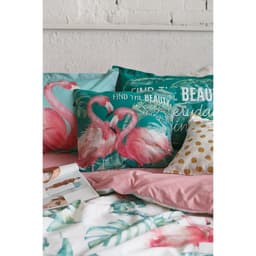 Постельное бельё евро «Этель. Фламинго», ранфорс
