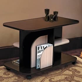 Стол журнальный №7, 900×500×570 мм, цвет венге / ясень шимо светлый