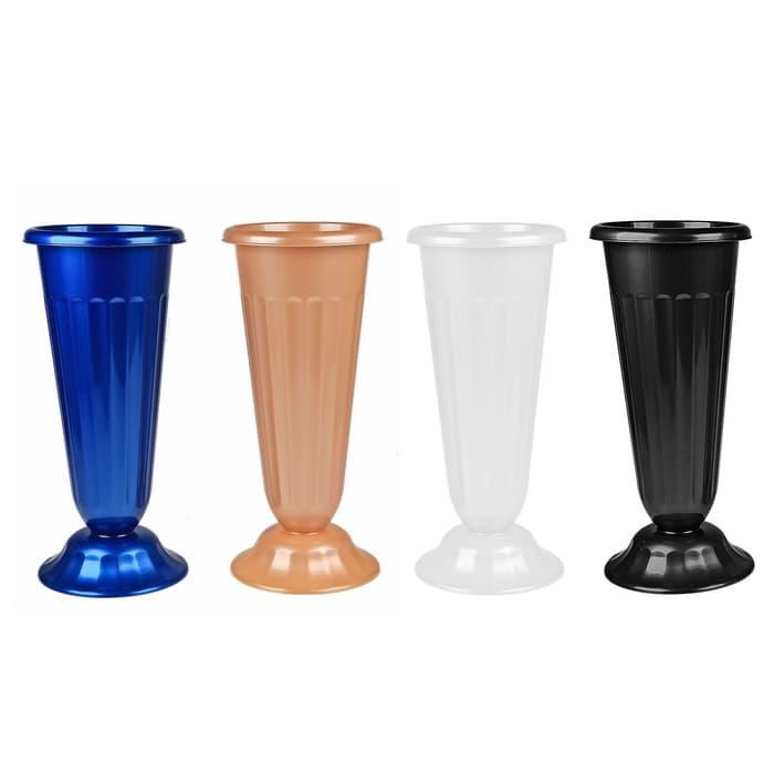 Ваза для цветов, 5 л, d=21.5 см, h=47 см, пластиковая, МИКС