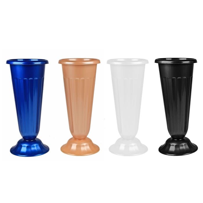 Ваза для цветов, 5 л, d=21.5 см, h=47 см, пластиковая, МИКС