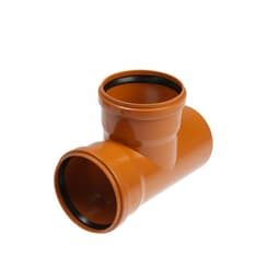 Тройник канализационный FLEXTRON, наружный, d=110 мм, 90°