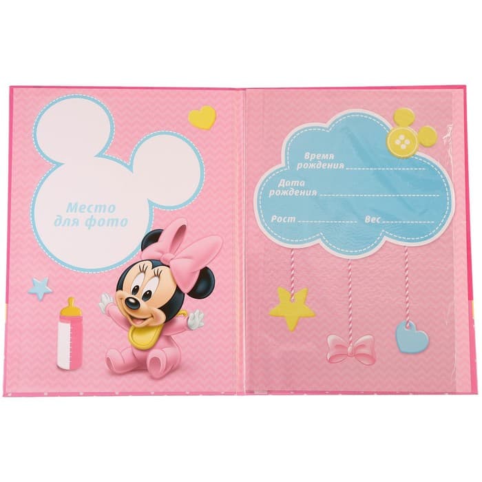 Обложка для документов набор «Мои первые документы», Минни Маус, 21×30 см