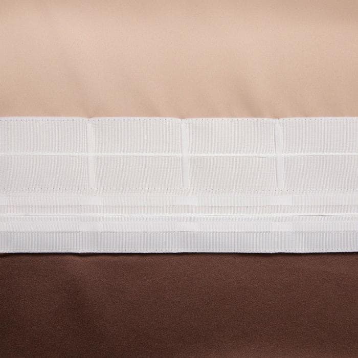Штора блэкаут портьерная «Этель», 145×265 см, шоколадная