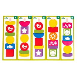 Пирамидка, 15 деталей, 10 схем