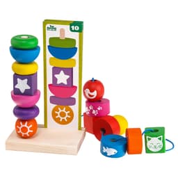 Пирамидка, 15 деталей, 10 схем