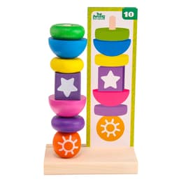 Пирамидка, 15 деталей, 10 схем