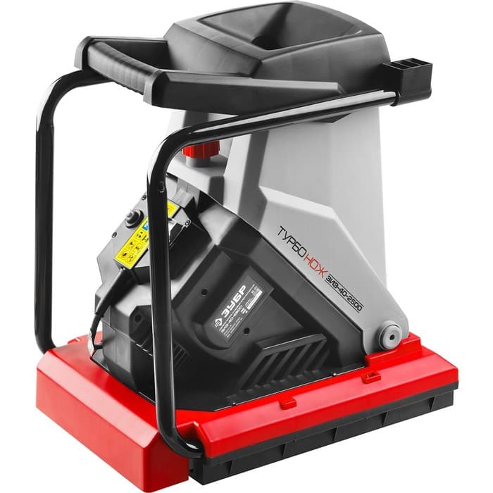 Измельчитель садовый «ЗУБР» ЗИЭ-40-2500, электрический, 2500 Вт, до 40 мм, контейнер 50 л