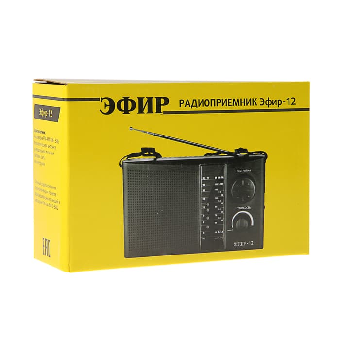 Радиоприемник «Эфир-12», FM 64-108 МГц, 220 В