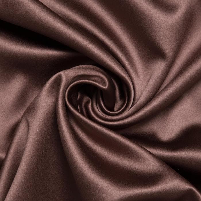 Штора блэкаут портьерная «Этель», 130×300 см, шоколадная