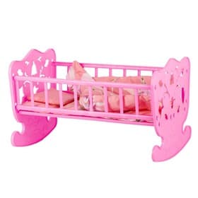 Кровать кукольная, с комплектом белья: матрас, подушка, одеяло (48×30 см)