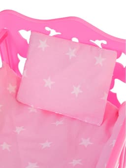 Кровать кукольная, с комплектом белья: матрас, подушка, одеяло (48×30 см)