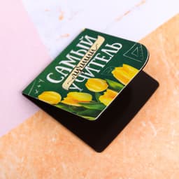 Магнитные закладки для книг, 4 шт., в открытке «Любимому учителю»