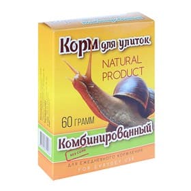 Корм повседневный «Комбинированный» для улиток, коробка, 60 г