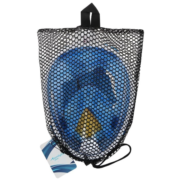 Маска для снорклинга ONLYTOP, р. L/XL, цвет синий