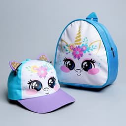 Детский набор «Единорожка», рюкзак 21×25 см, кепка 52-56 см