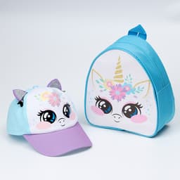 Детский набор «Единорожка», рюкзак 21×25 см, кепка 52-56 см
