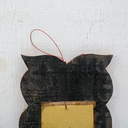 Зеркальное панно «Сова с сердцем», 1.3×14×24 см, дерево