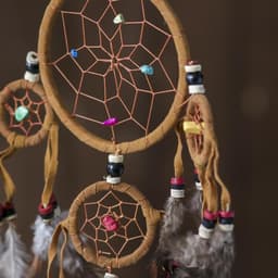 Ловец снов «Пять коричневых колец», 0.7×15×40 см