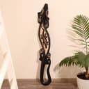 Панно настенное «Геккон на гекконе», 1.5×15×100 см, дерево