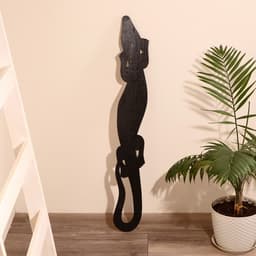 Панно настенное «Геккон на гекконе», 1.5×15×100 см, дерево