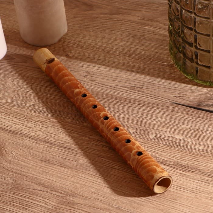 Сувенирный музыкальный инструмент «Флейта», 30×2.5×2.5 см, бамбук