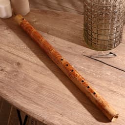 Сувенирный музыкальный инструмент «Флейта расписная», 60×3.5×3.5 см, бамбук