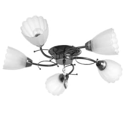 Люстра «Гелия», 5×40 Вт Е27, черный хром, 54×52×17 см