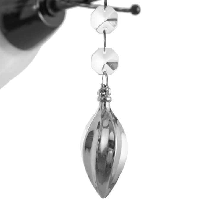 Люстра «Гелия», 5×40 Вт Е27, черный хром, 54×52×17 см