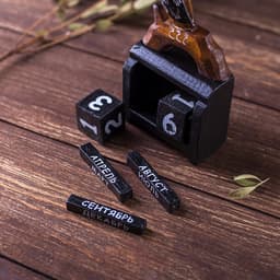 Вечный календарь настольный «Сова», 7×3.5×14.5 см, дерево