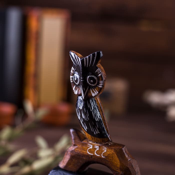 Вечный календарь настольный «Сова», 7×3.5×14.5 см, дерево