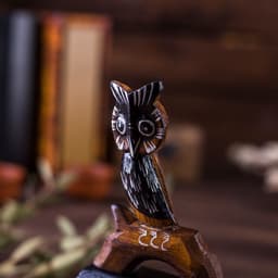 Вечный календарь настольный «Сова», 7×3.5×14.5 см, дерево