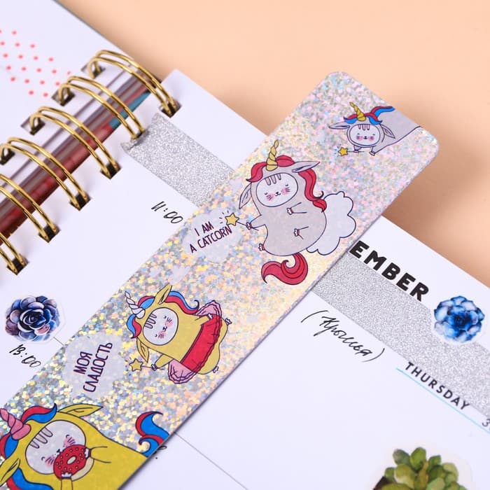 Закладка для книг, картонная, голография «Единокот»