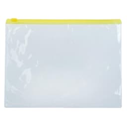 Папка-конверт на молнии формат А5 120мкр прозрачная молния МИКС 23.3×18 см