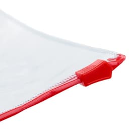 Папка-конверт на молнии формат А5 120мкр прозрачная молния МИКС 23.3×18 см