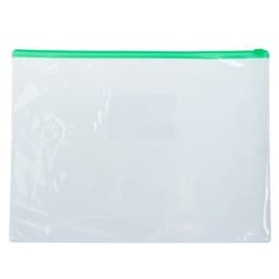 Папка-конверт на ZIP-молнии А4, 120 мкм, Calligrata, прозрачный, микс