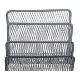 Подставка для бумаг, серая, сетка