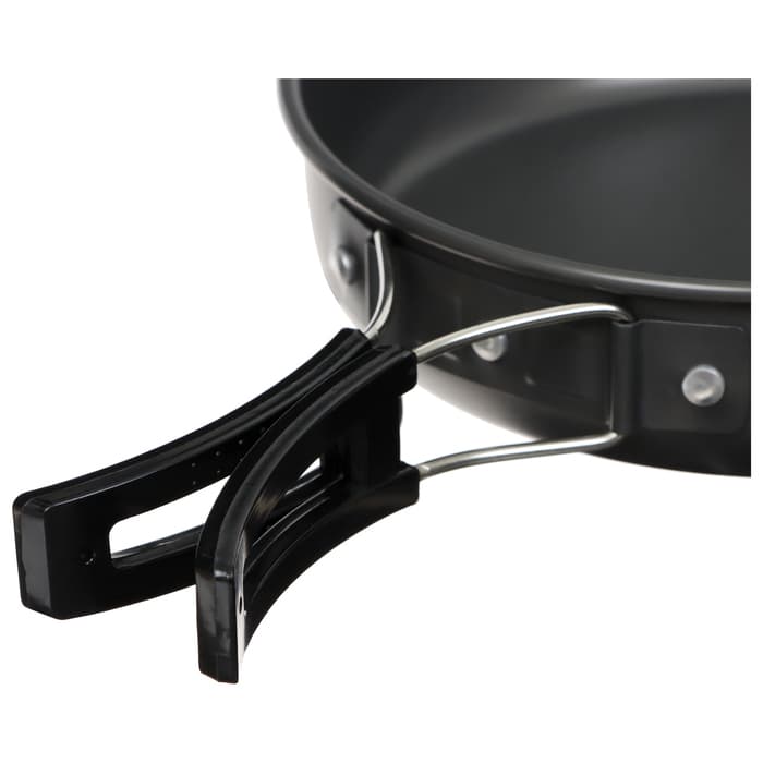 Набор туристической посуды maclay: чайник, кастрюля, сковорода, в сетке, алюминий