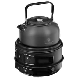 Набор туристической посуды maclay: чайник, кастрюля, сковорода, в сетке, алюминий