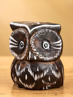 Сувенирный набор «Совы с перьями», 3 шт., 6×19×8 см, дерево