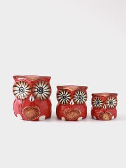 Сувенирный набор «Совы с сердечками», 6×19×8 см, дерево