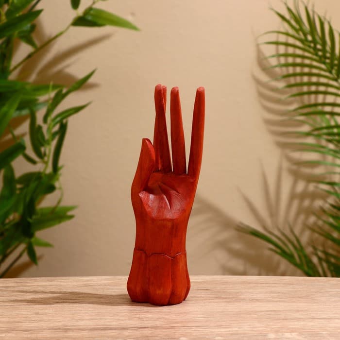 Подставка под кольца «Кисть», 6×6×20 см, дерево