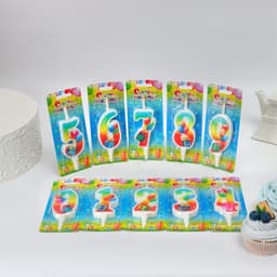 Свечи для торта цифры «С подарком», 10.2 см, в шоу-боксе, 50 штук