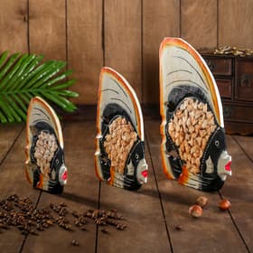 Сувенирный набор «Рыбки с оранжевым краем», 20×8×25 см, дерево