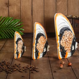 Сувенирный набор «Рыбки с оранжевым краем», 20×8×25 см, дерево