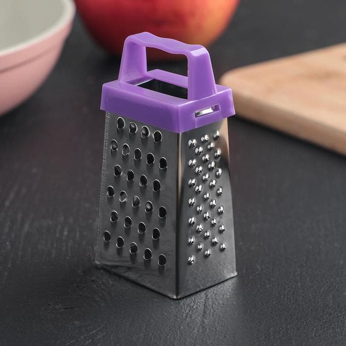 Тёрка четырёхгранная Доляна «Мини», 3.5×6.5×3 см, для корицы и шоколада, МИКС