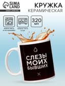 Кружка чайная керамическая «Слёзы моих бывших», 320 мл