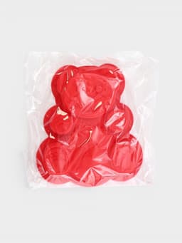 Форма для выпечки Доляна «Мишка», силикон, 17.5×15×3 см, красный