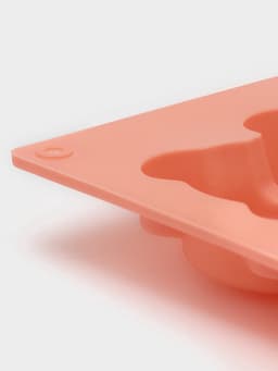 Форма для выпечки Доляна «Животные. Мишка», силикон, 28.5×17 см, 6 ячеек (8.5×7 см), Pantone 1625 C